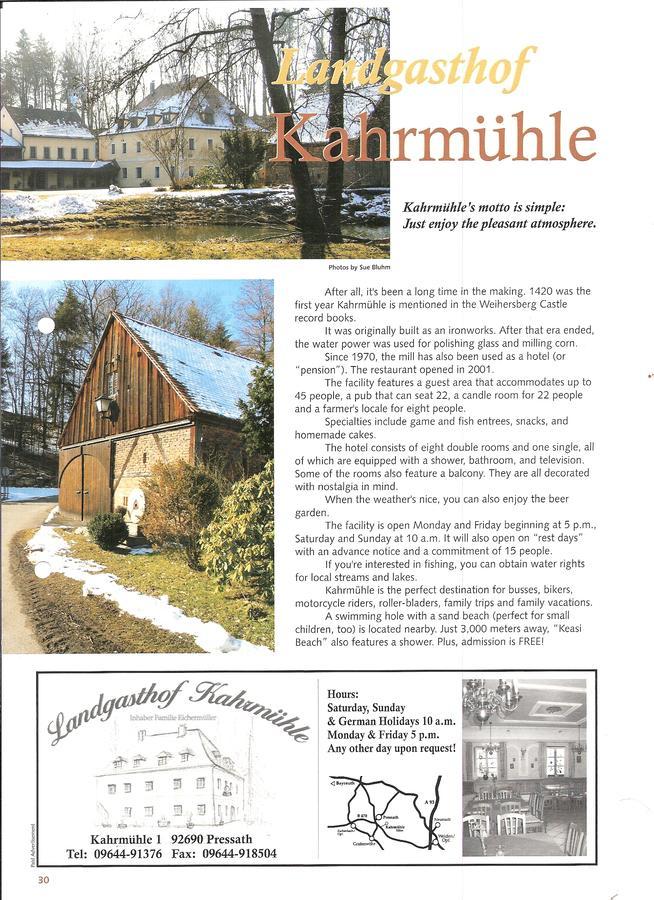 Landhotel Kahrmuehle Pressath Exterior foto